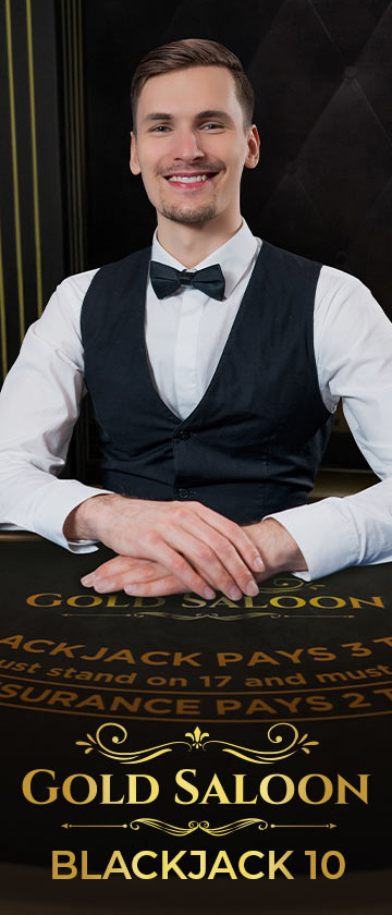Gold Saloon Blackjack 10
